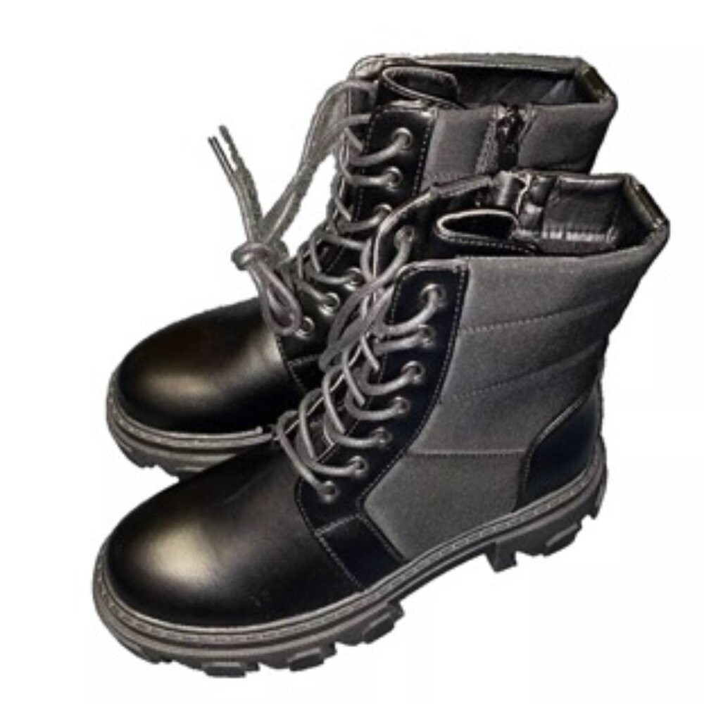 Top Moda Binx Woman's Combat Boot Black Size 6